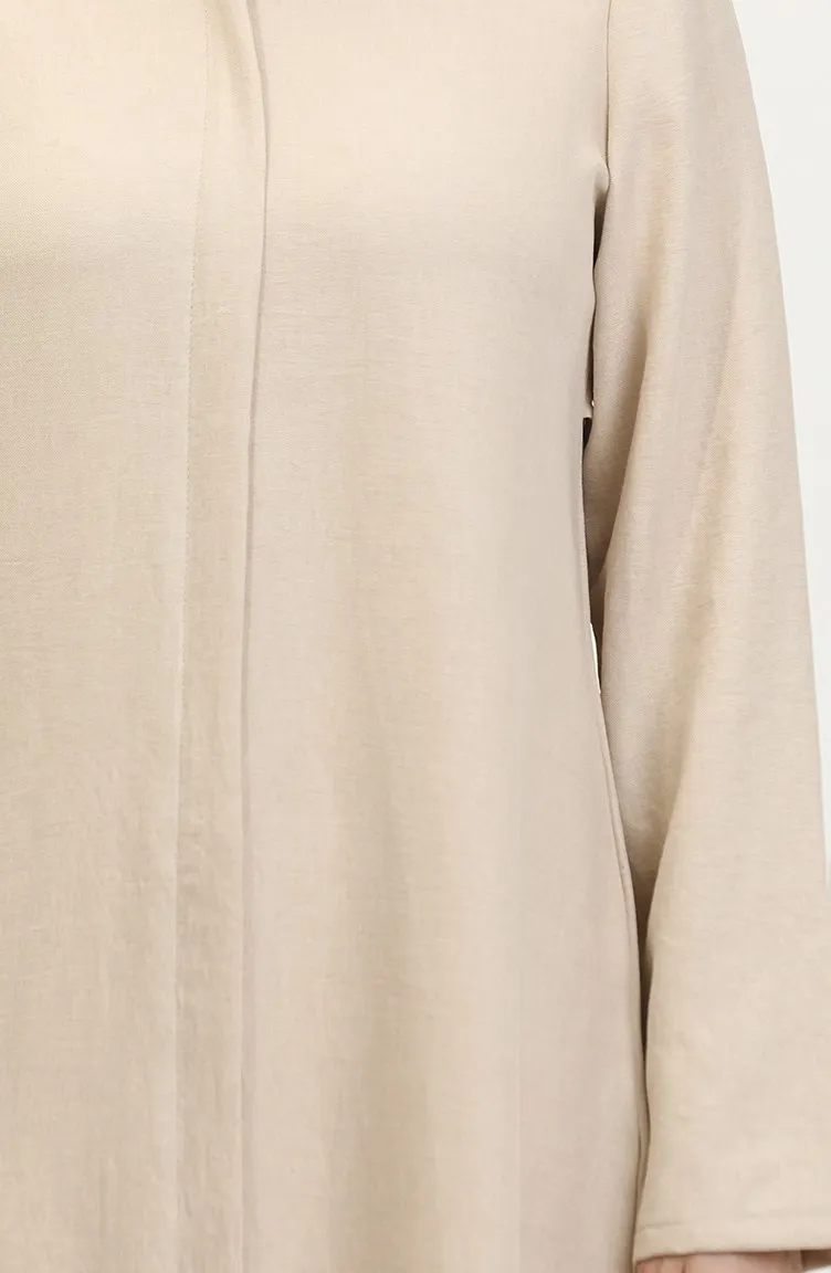 Abaya Col Chemise 24019-03 Beige 24019-03