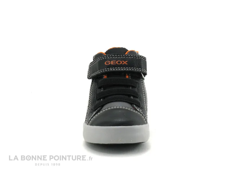 Achat chaussures Geox Bébé Bottillon, vente Geox GISLI - B261NA - Black Orange - Basket montante premiers pas