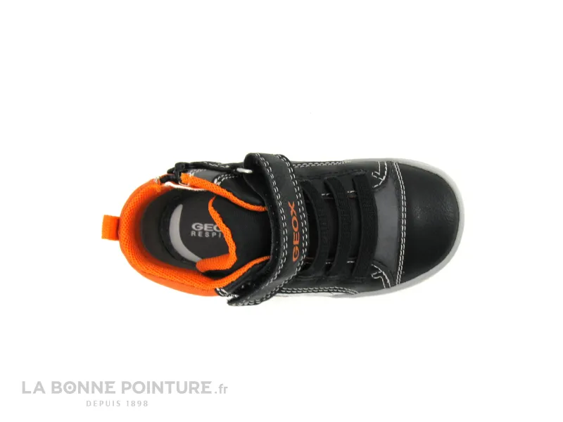 Achat chaussures Geox Bébé Bottillon, vente Geox GISLI - B261NA - Black Orange - Basket montante premiers pas