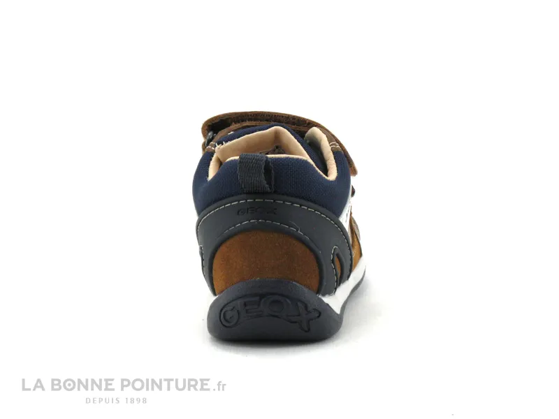 Achat chaussures Geox Bébé Chaussure, vente Geox Each B160BB - Chaussure montante marron bleu marine