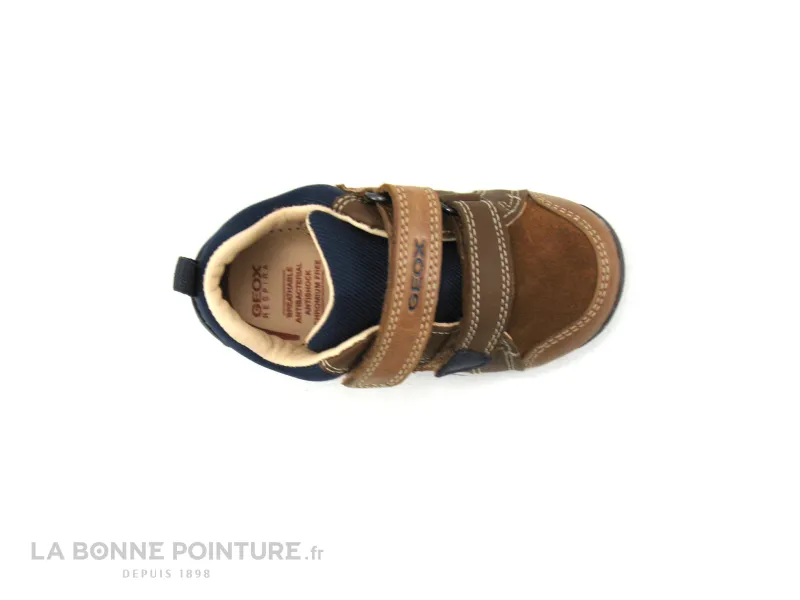 Achat chaussures Geox Bébé Chaussure, vente Geox Each B160BB - Chaussure montante marron bleu marine