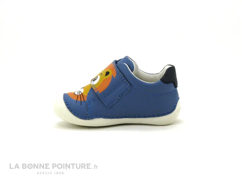 Achat chaussures Geox Bébé Chaussure, vente Geox TUTIM B3539C Avio - Chaussure premiers pas bleu ciel - Lion