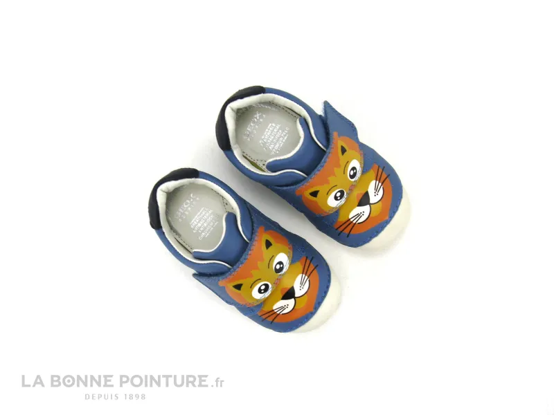 Achat chaussures Geox Bébé Chaussure, vente Geox TUTIM B3539C Avio - Chaussure premiers pas bleu ciel - Lion