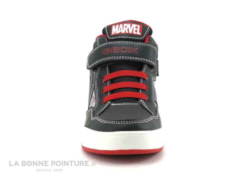 Achat chaussures Geox Enfant Basket, vente Geox Basket Spiderman - J267RC - Perth GARCON - Black - Red