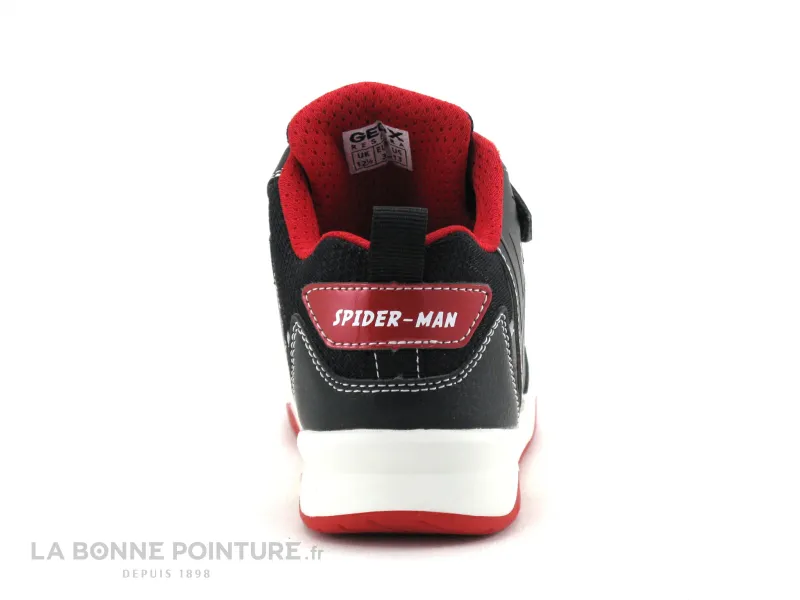 Achat chaussures Geox Enfant Basket, vente Geox Basket Spiderman - J267RC - Perth GARCON - Black - Red