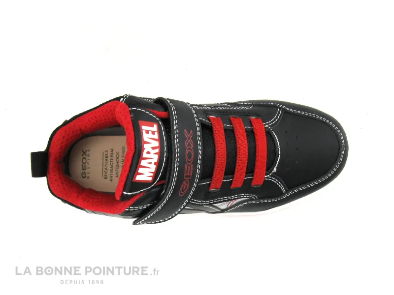 Achat chaussures Geox Enfant Basket, vente Geox Basket Spiderman - J267RC - Perth GARCON - Black - Red