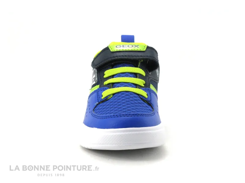 Achat chaussures Geox Enfant Basket, vente Geox J35GVA ILLUMINUS - Royal Lime - Basket leds GARCON