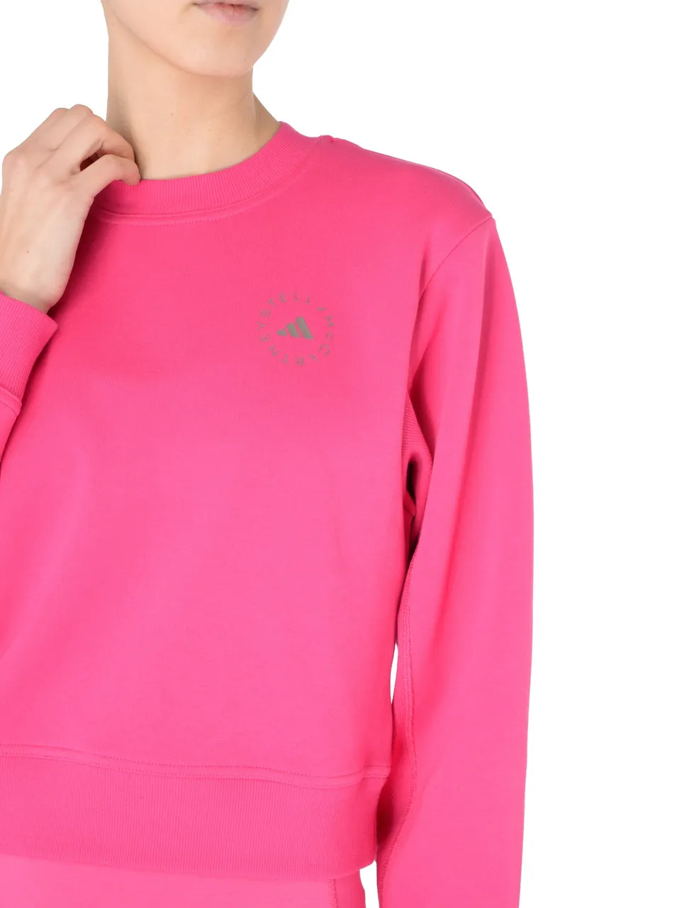 Adidas by Stella McCartney Sweat en coton biologique fuchsia