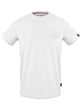 Aquascutum Tonal Aldis Logo T-Shirt En Cotton Blanc - Achetez À Prix Outlet!