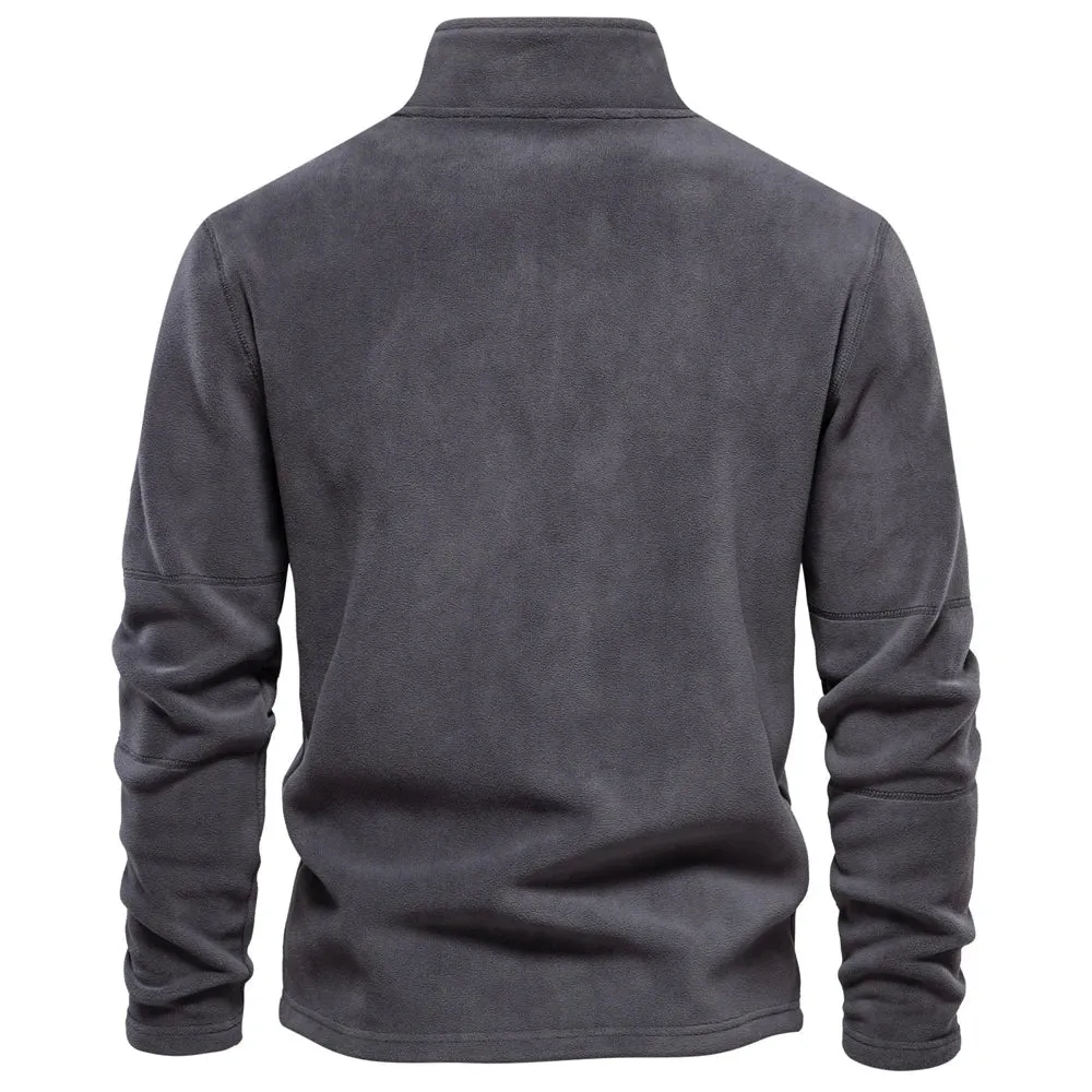 Arne | Sweat-shirt à col haut doublé de polaire et ourlet ajustable