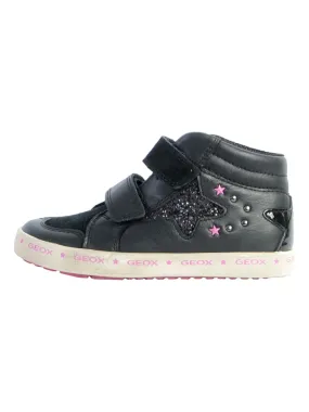 Basket Cuir Geox Enfant Kilwi - Noir