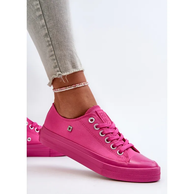 Baskets classiques pour femmes Big Star NN274290 Fuchsia rose