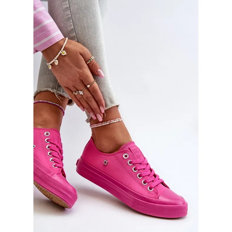 Baskets classiques pour femmes Big Star NN274290 Fuchsia rose