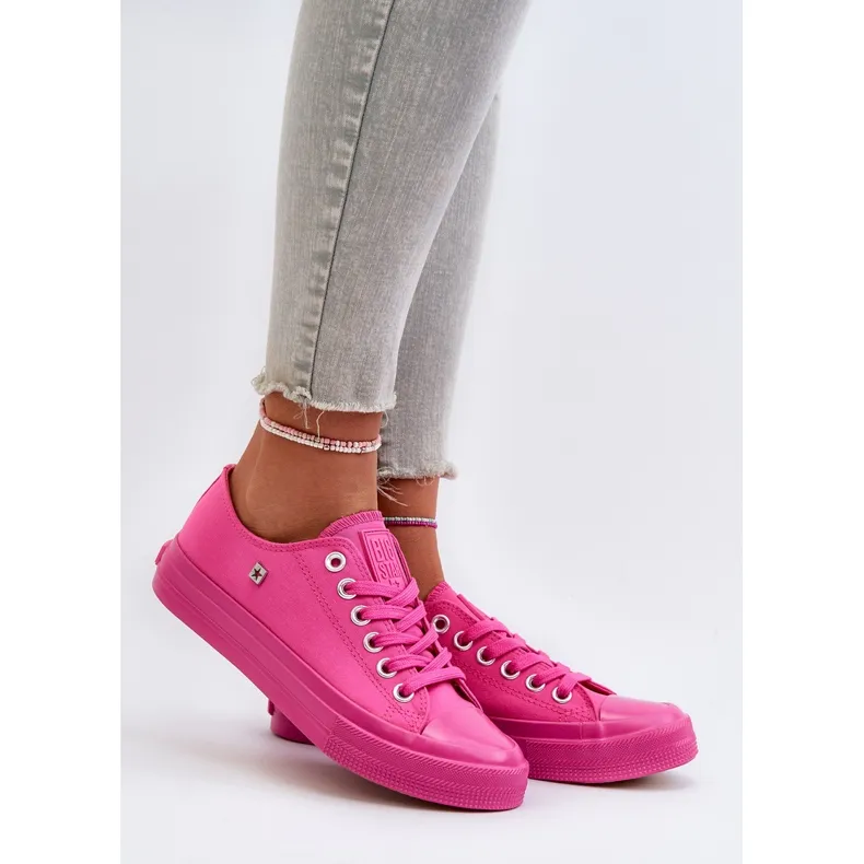 Baskets classiques pour femmes Big Star NN274290 Fuchsia rose