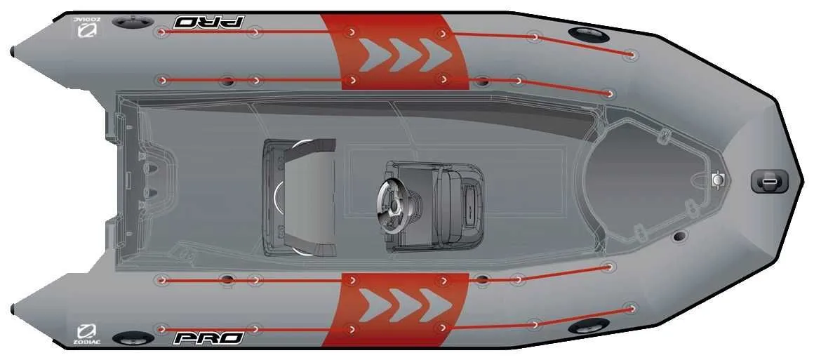 Bateau Semi Rigide Pro 550 Classic - Coque Grise