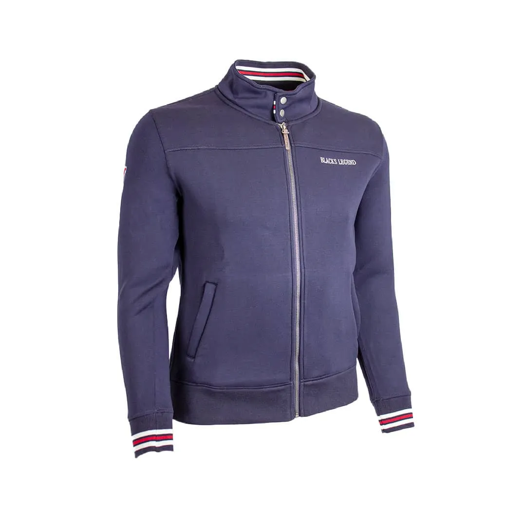 Blouson bleu marine effet néoprène