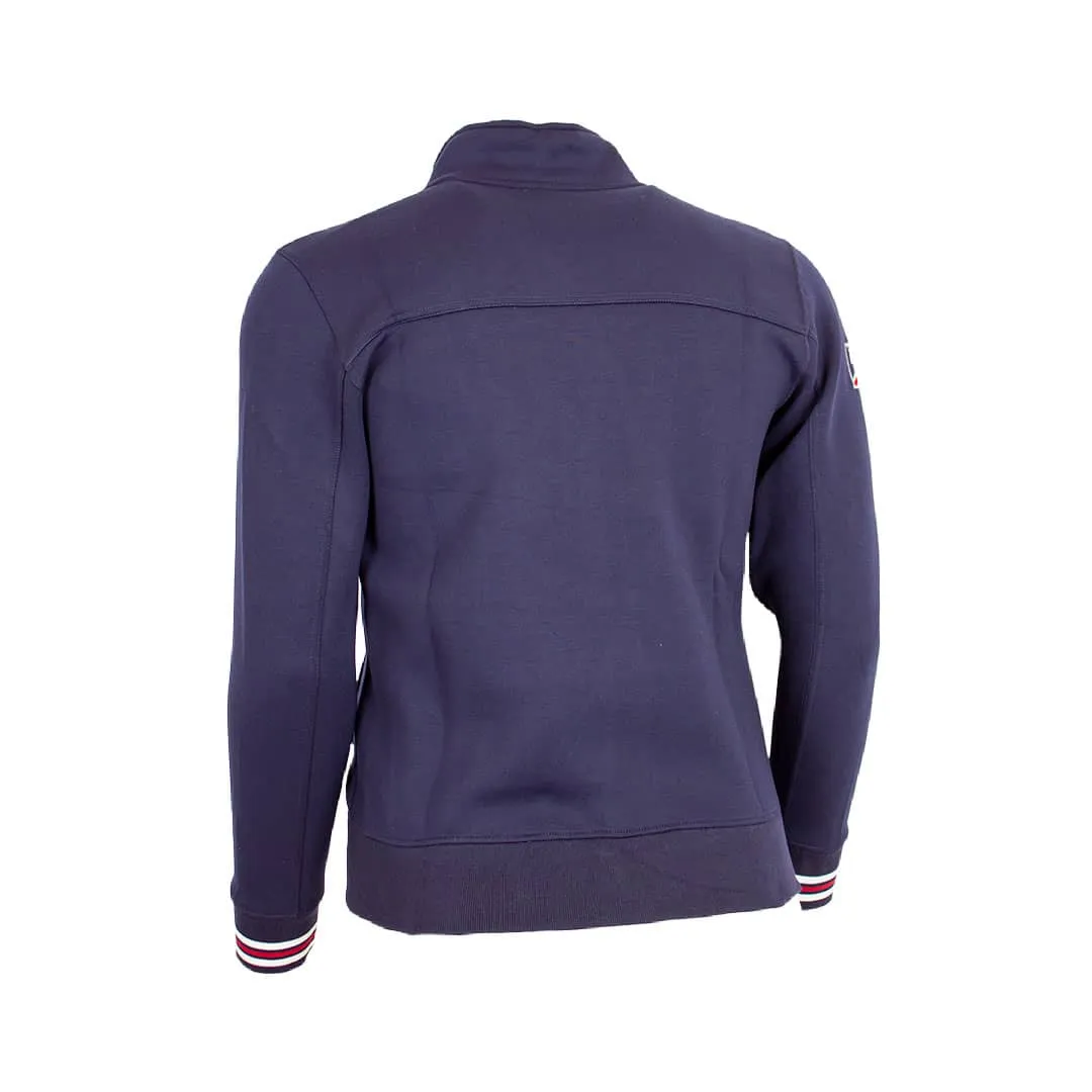 Blouson bleu marine effet néoprène