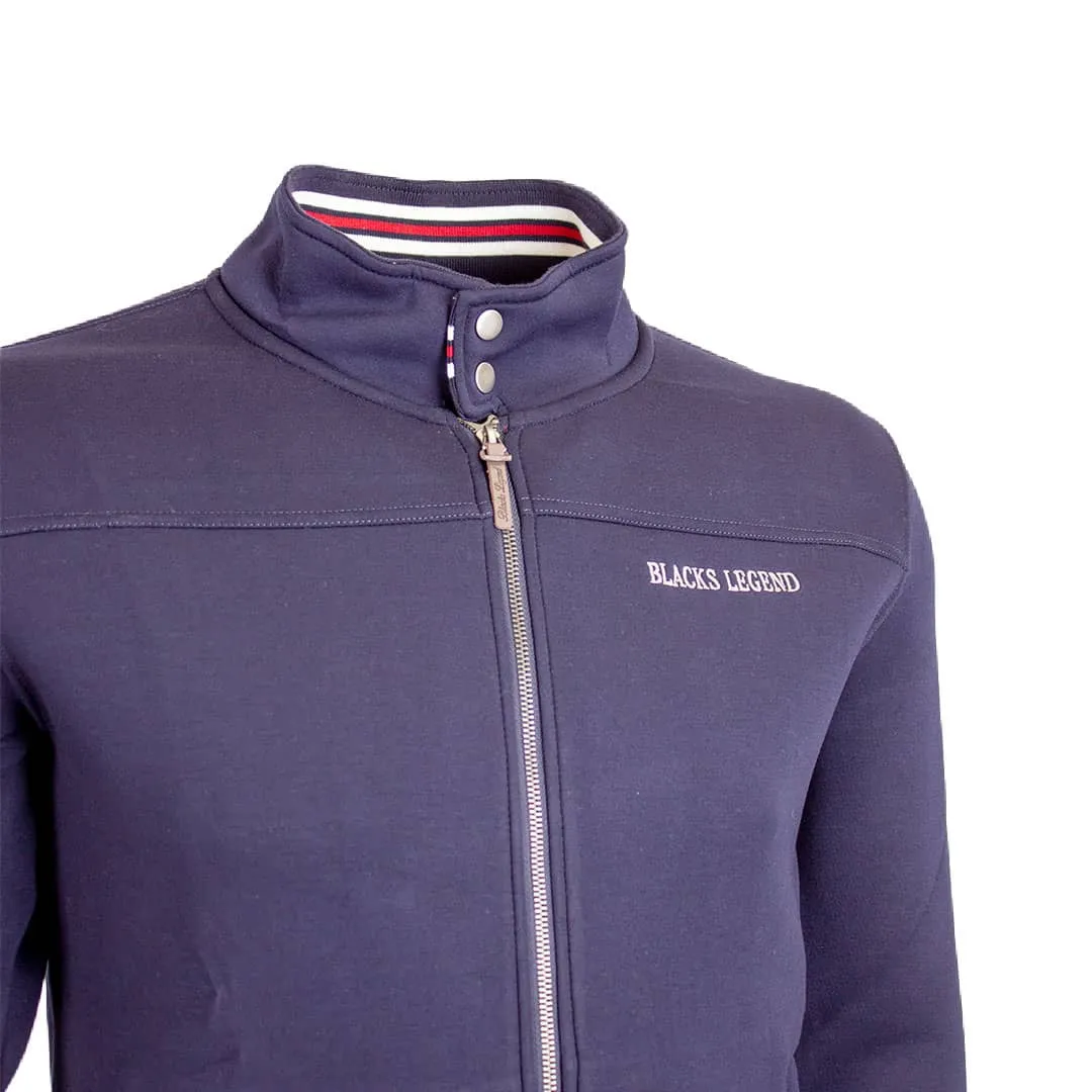 Blouson bleu marine effet néoprène