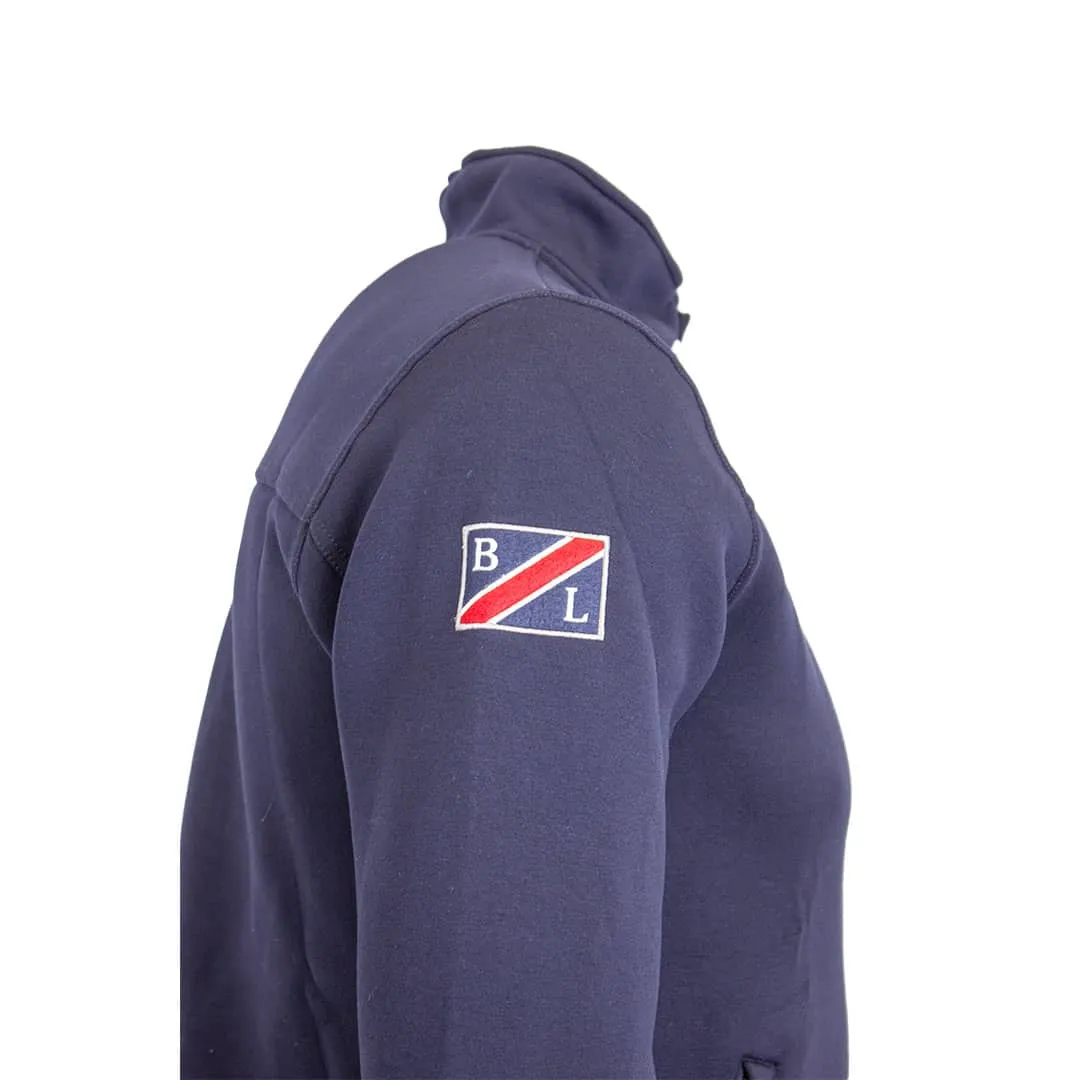 Blouson bleu marine effet néoprène