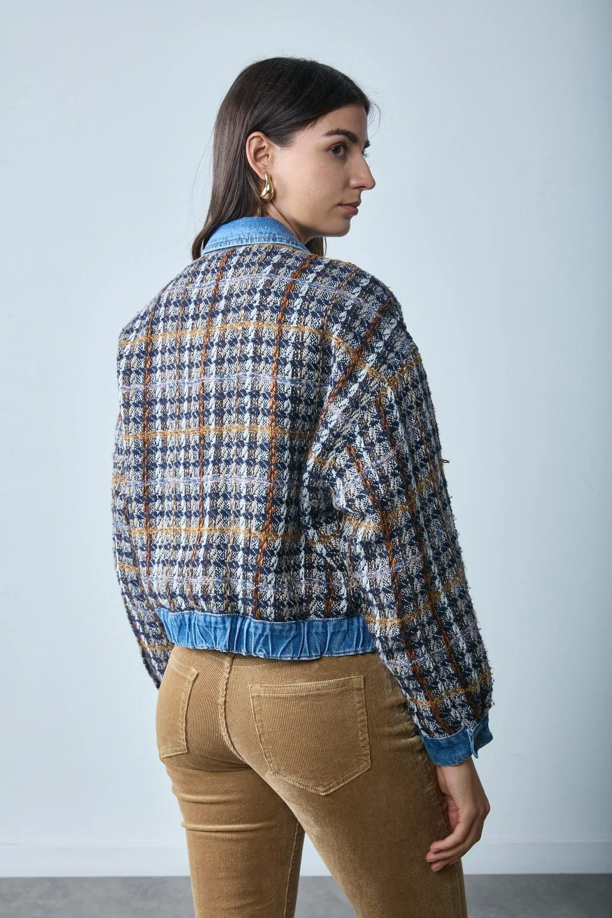 Blouson chaud bi-matière tweed - Urban