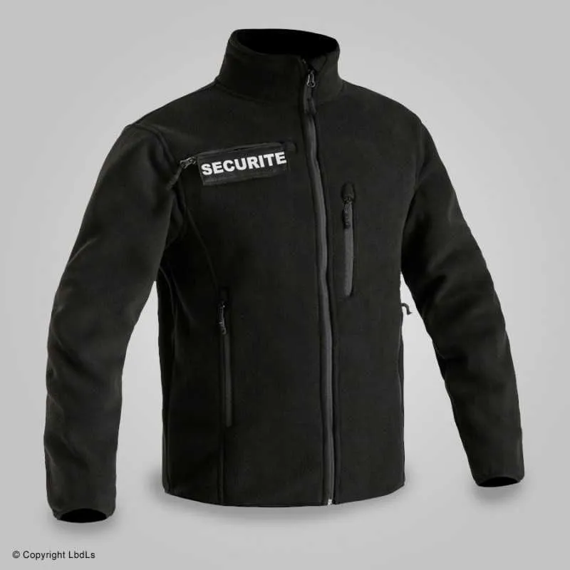 Blouson polaire SECU-ONE noir flap SECURITE rétro