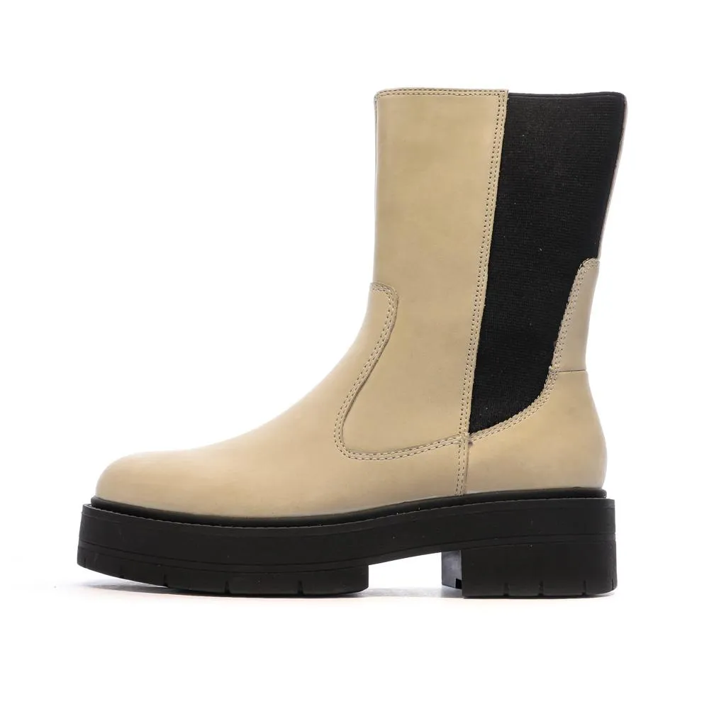 Bottines Beige/Noir Femme Geox Spherica