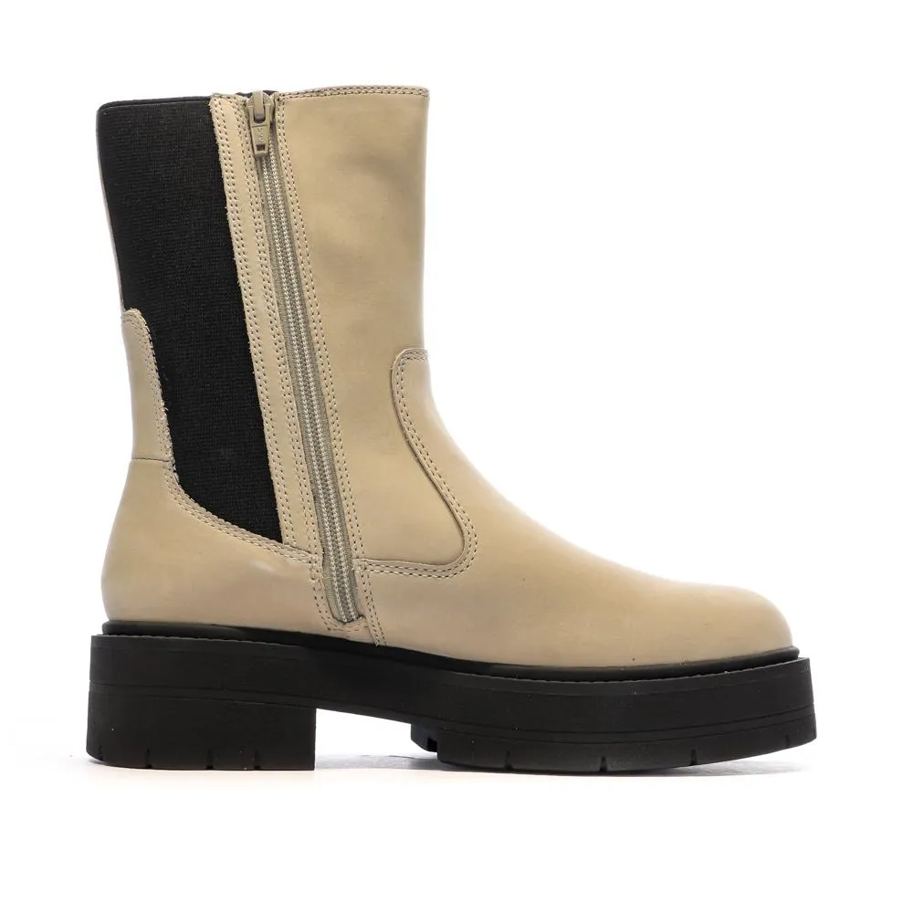 Bottines Beige/Noir Femme Geox Spherica