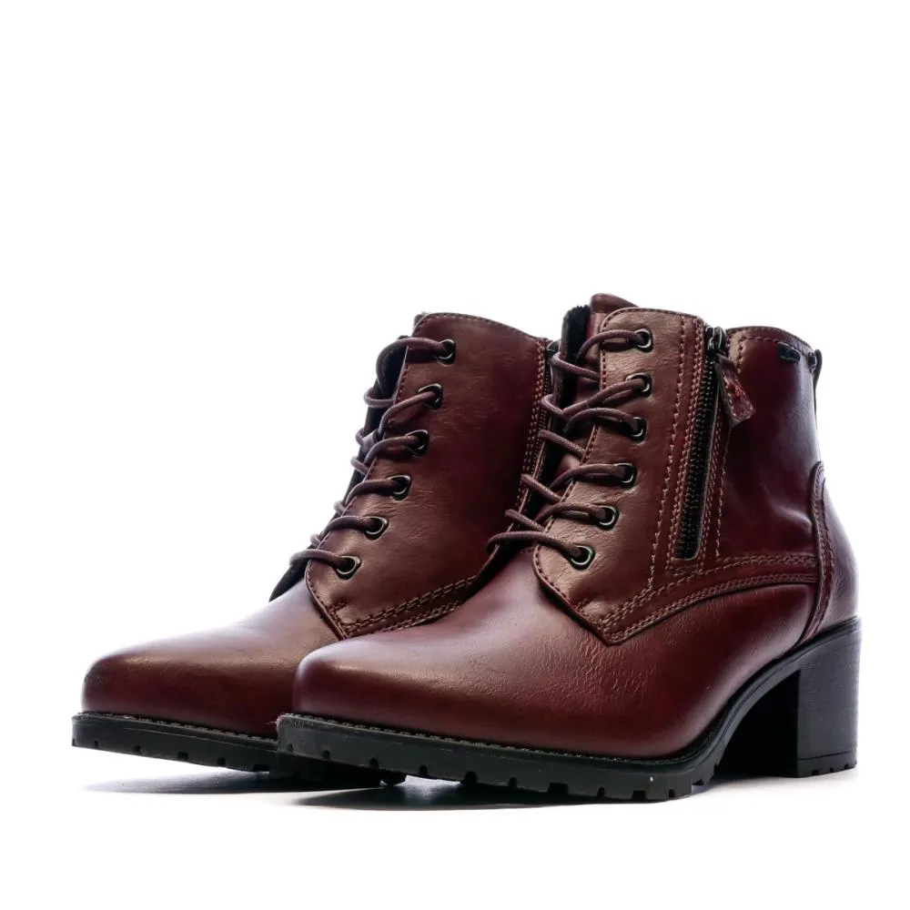 Bottines Bordeaux Femme Relife Joypan