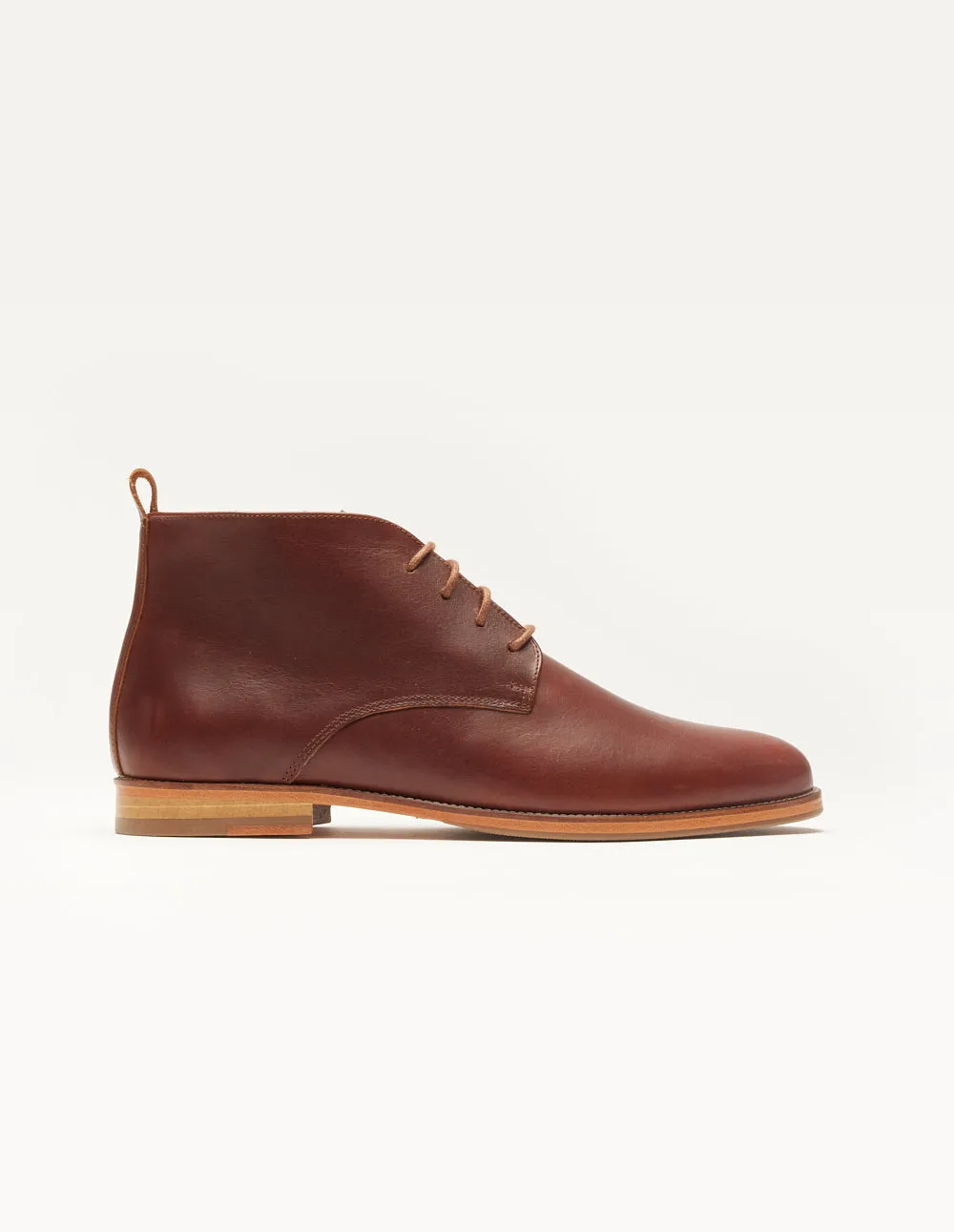 Bottines Jérome - Cuir pull-up terracotta