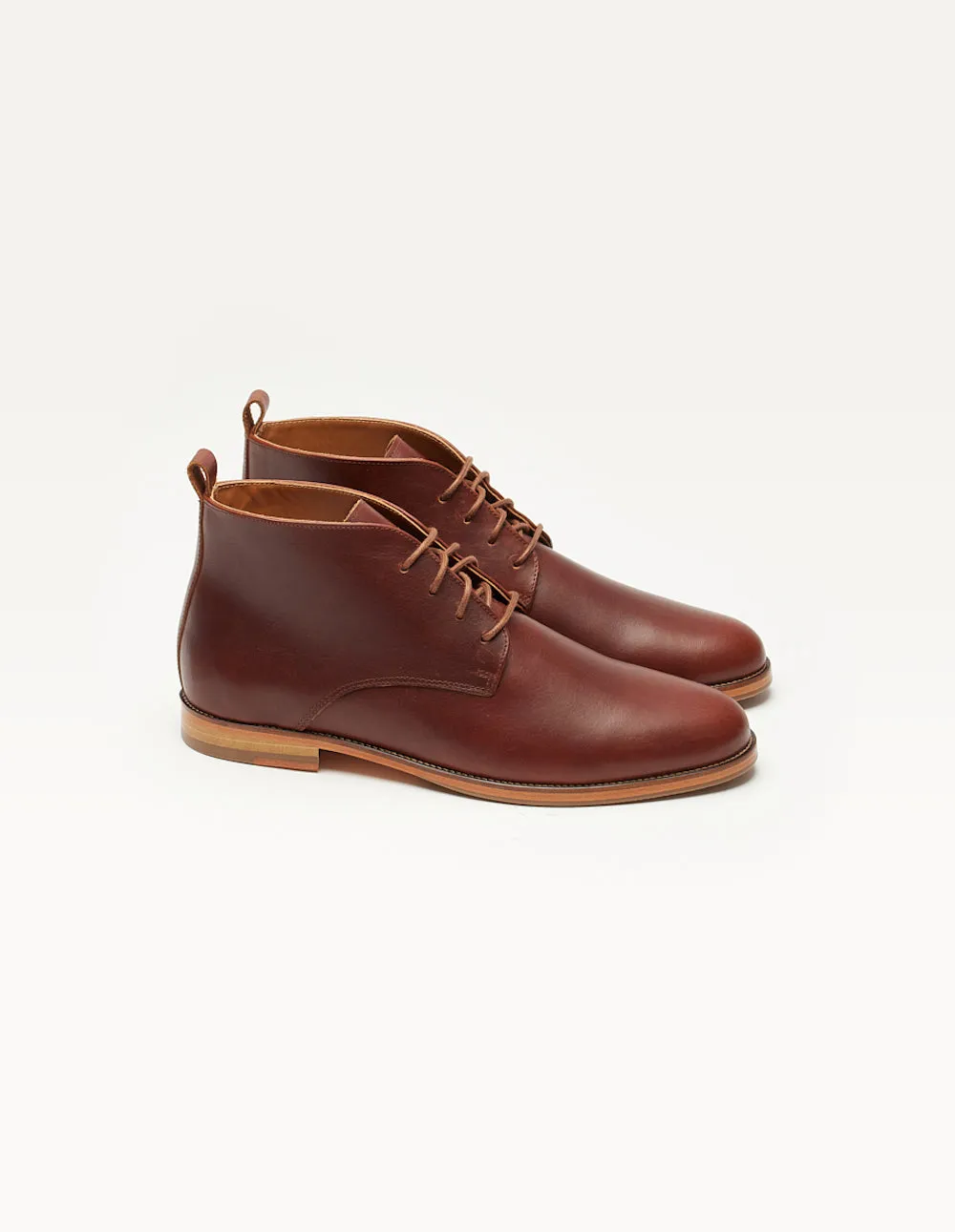 Bottines Jérome - Cuir pull-up terracotta