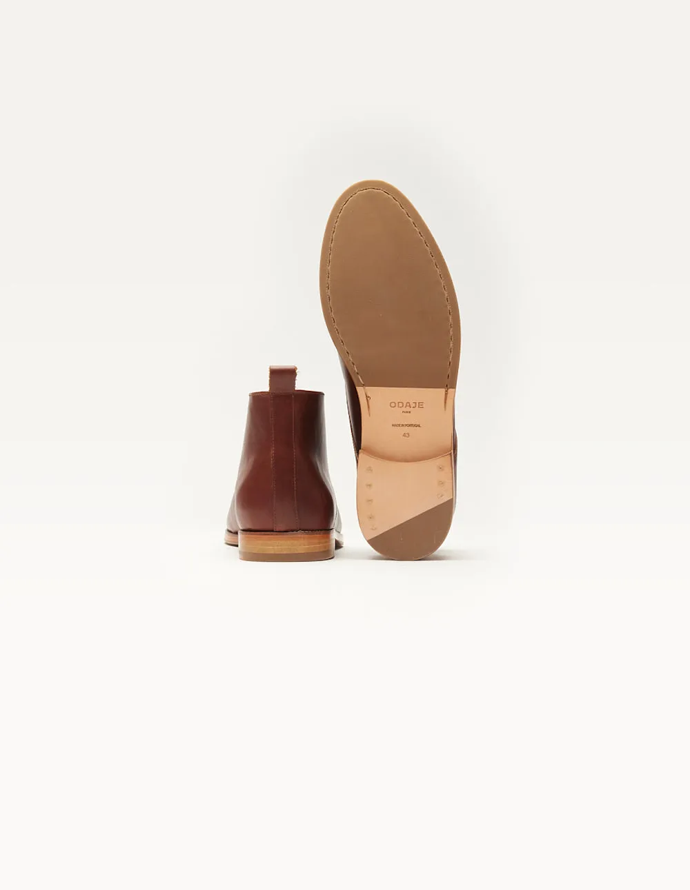 Bottines Jérome - Cuir pull-up terracotta