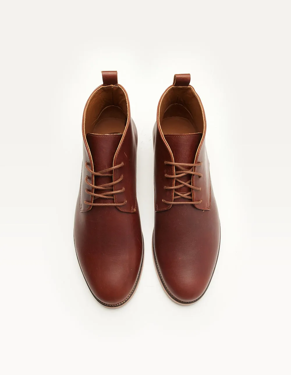 Bottines Jérome - Cuir pull-up terracotta