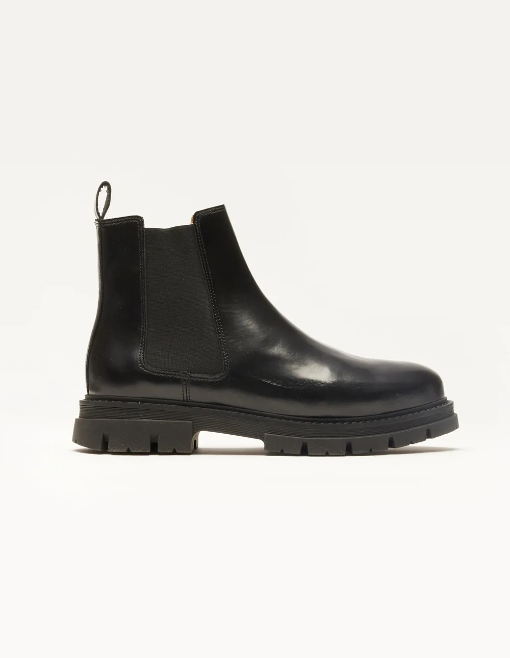 Bottines Liam - Cuir box noir