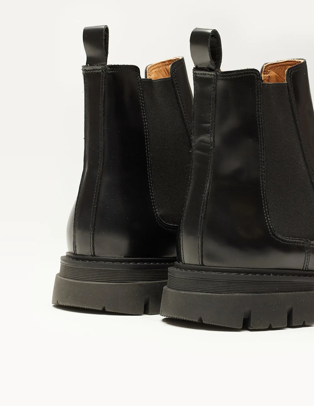 Bottines Liam - Cuir box noir