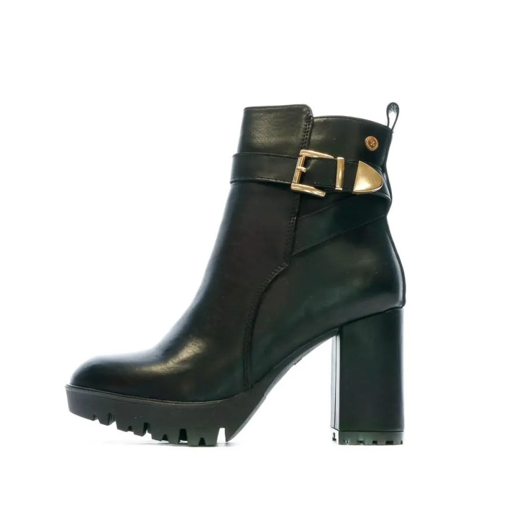 Bottines Noires Femme Xti Nala