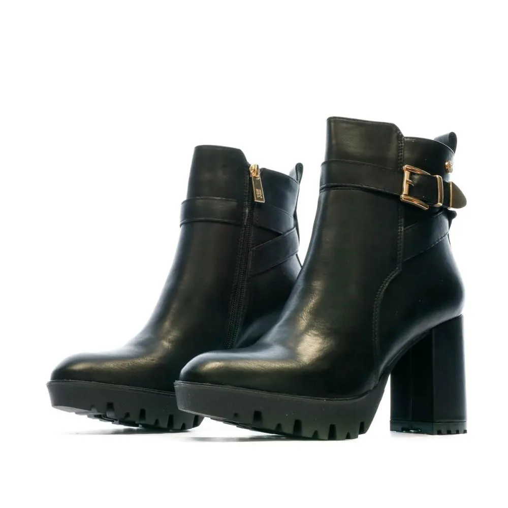 Bottines Noires Femme Xti Nala