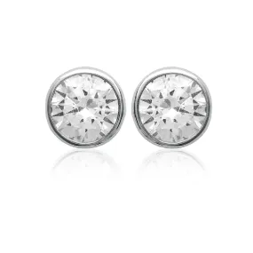 Boucles d'oreille mixte argent rhodié serti clos classique - Z5ZZ5Z06 | 3 Suisses