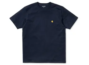 Carhartt WIP Chase Tshirt Dark Navy / Gold