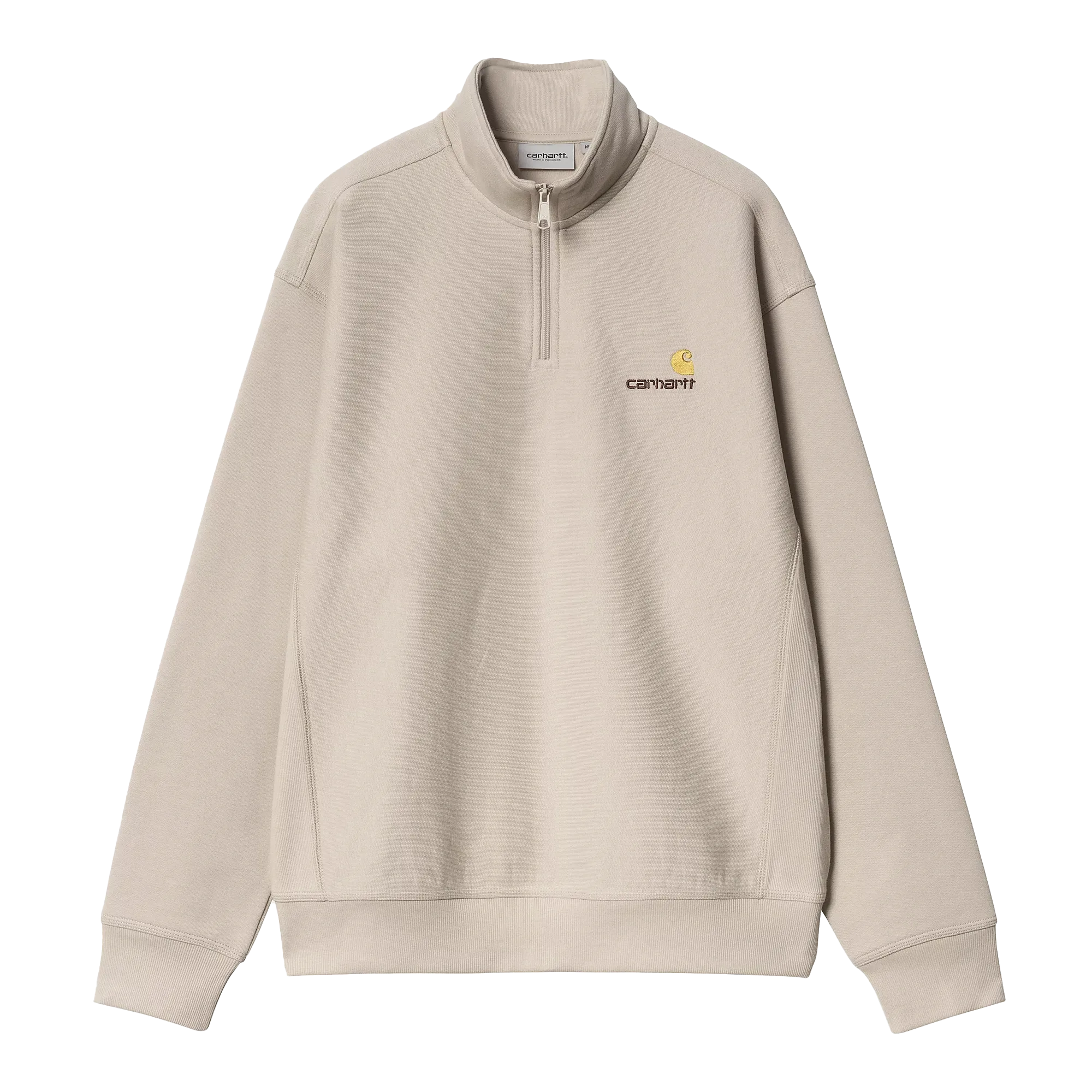 Carhartt WIP - Half Zip American Script Sweat (fleur de sel)