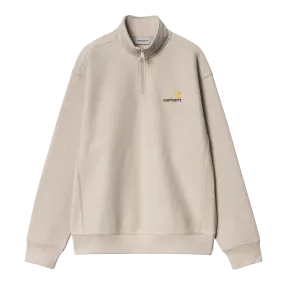 Carhartt WIP - Half Zip American Script Sweat (fleur de sel)