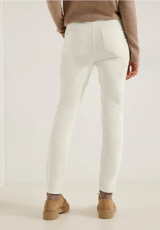 CECIL Pantalon en velours coupe slim  - Style VICKY