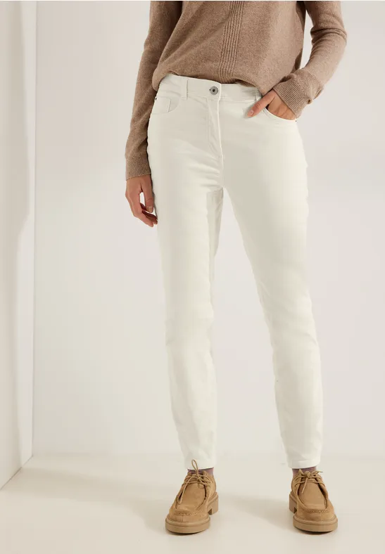 CECIL Pantalon en velours coupe slim  - Style VICKY