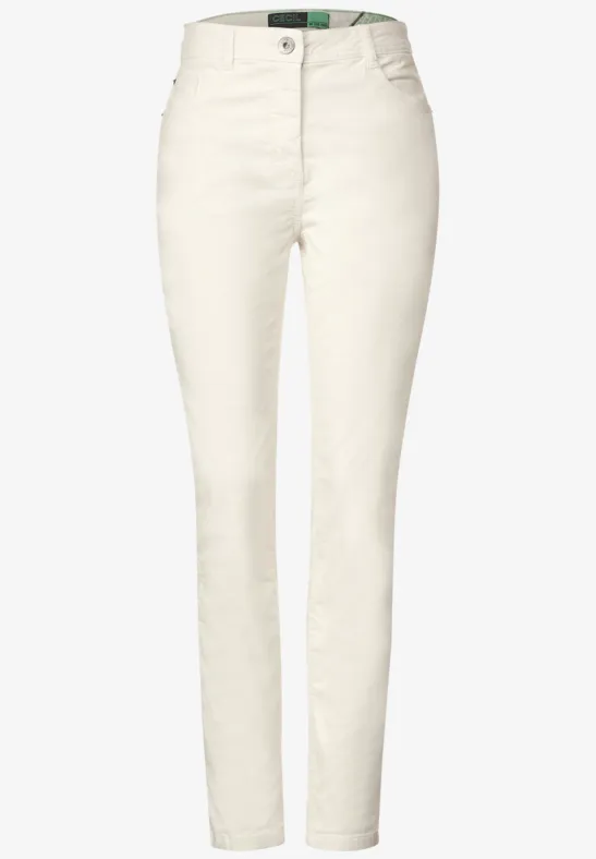 CECIL Pantalon en velours coupe slim  - Style VICKY