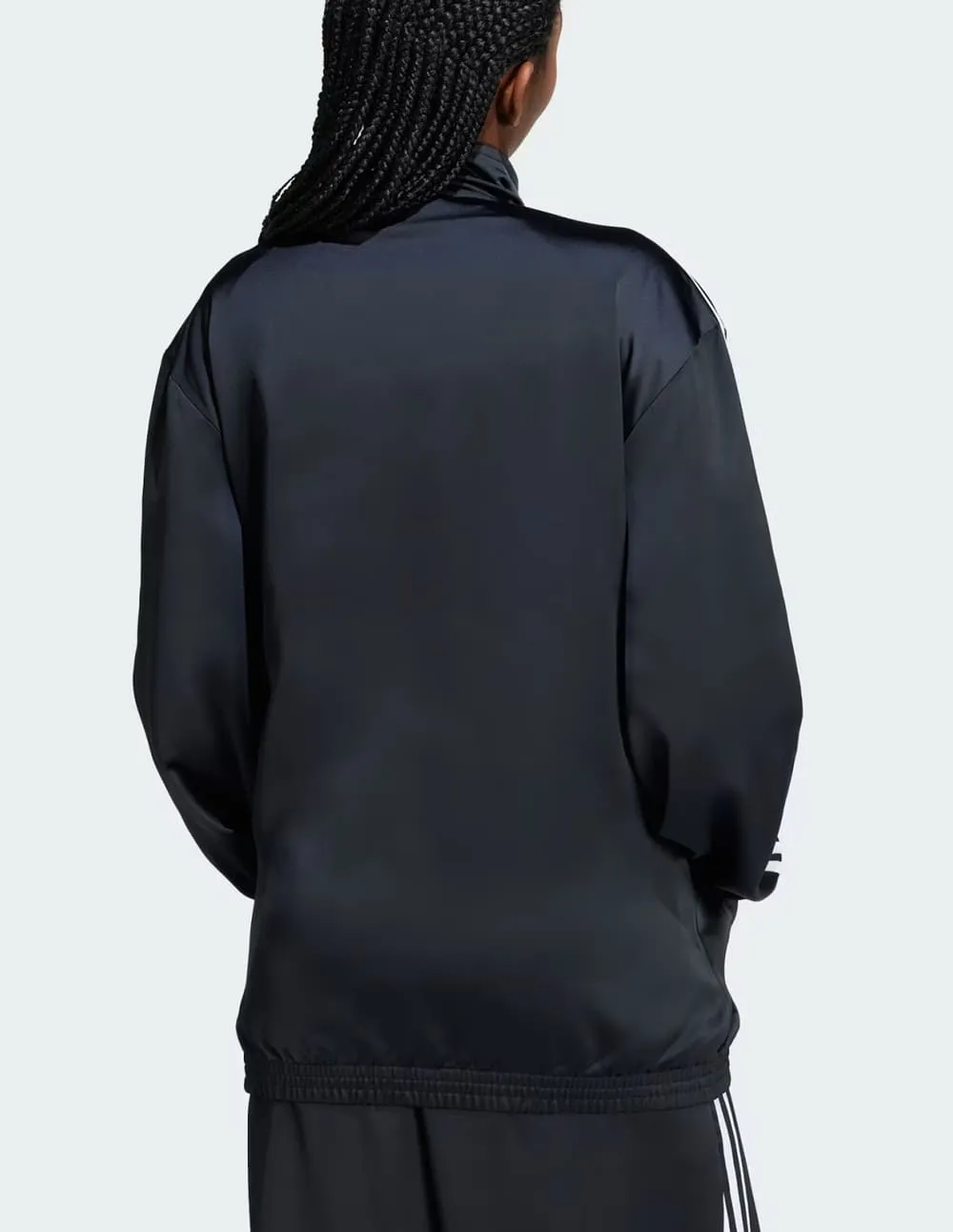 Chaqueta adidas Loose Satin Negra Mujer