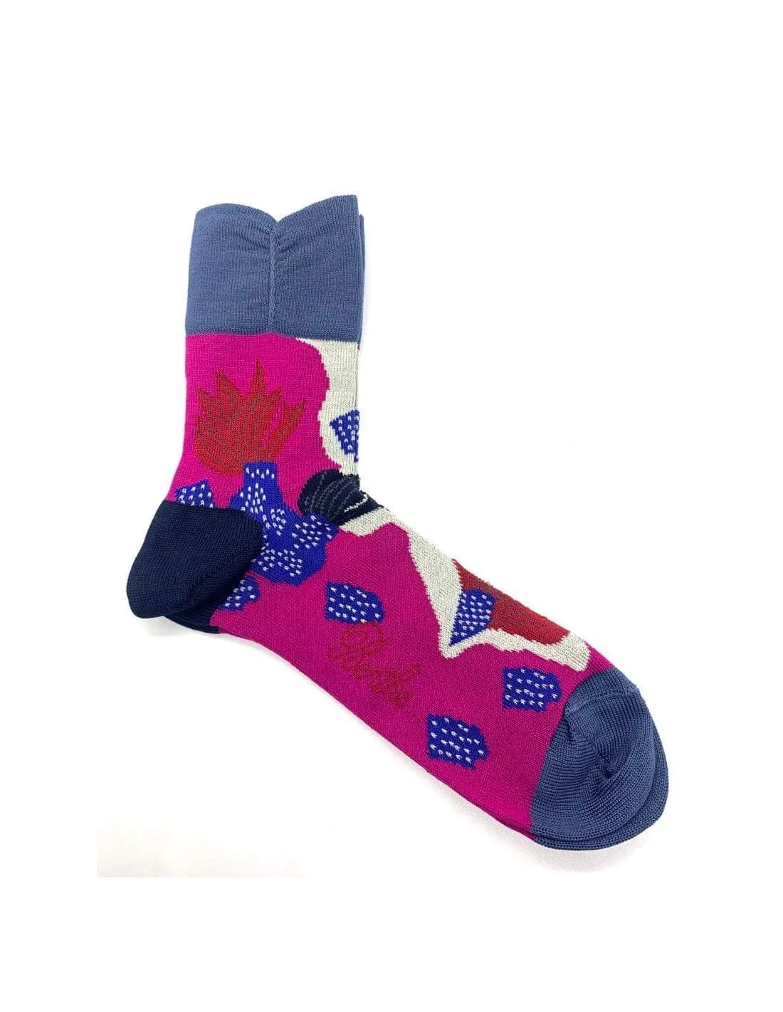 Chaussettes Berthe aux grands pieds BAG21F.2 Fuchsia/Iris