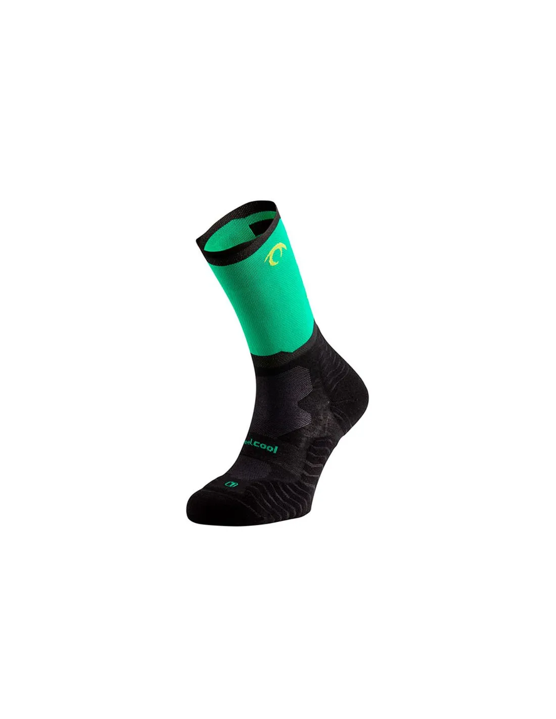 Chaussettes Trail Lurbel de Rise Five Noir/Vert Golf