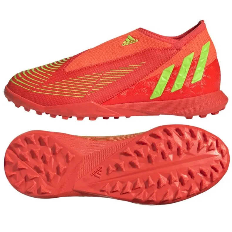 Chaussures Adidas Predator Edge.3 Ll Tf Jr GV8489 rouge oranges et rouges