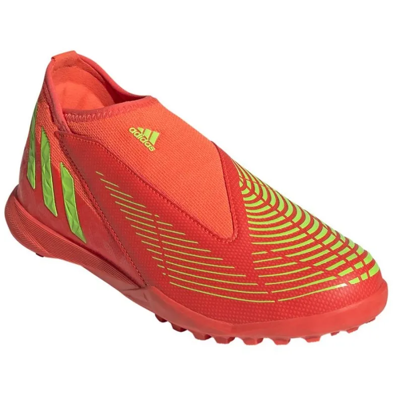 Chaussures Adidas Predator Edge.3 Ll Tf Jr GV8489 rouge oranges et rouges