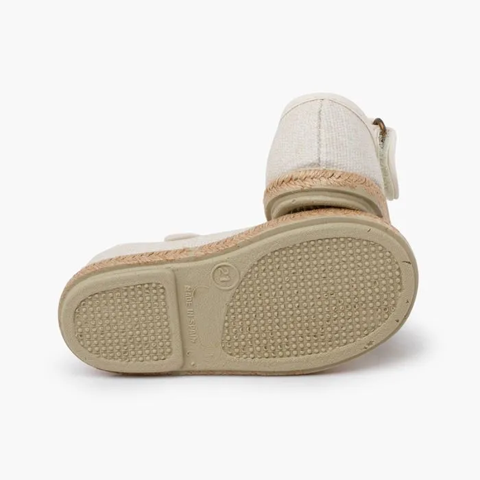 Chaussures babies coton biologique semelle jute