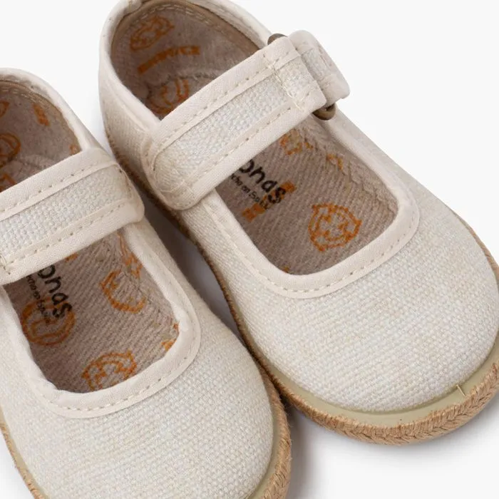 Chaussures babies coton biologique semelle jute